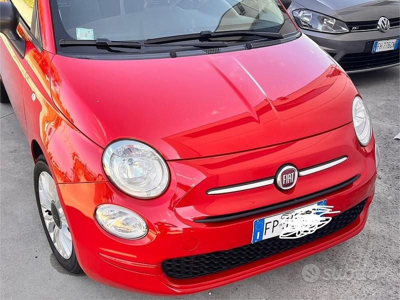 Usata Fiat 500 69 CV (50 kW) 2018 Rosso Berlina