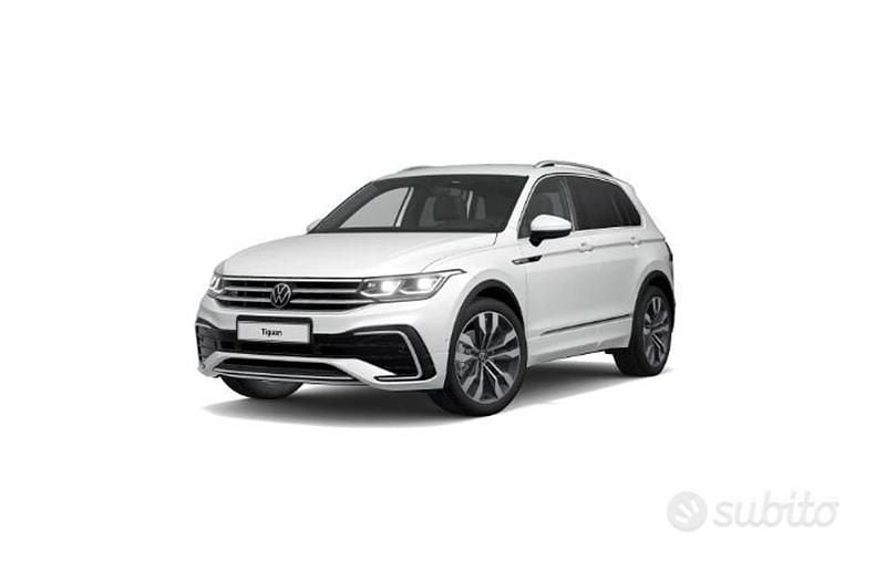 Usata VW Tiguan R-line 150 CV (110 kW) 2022 Bianco SUV