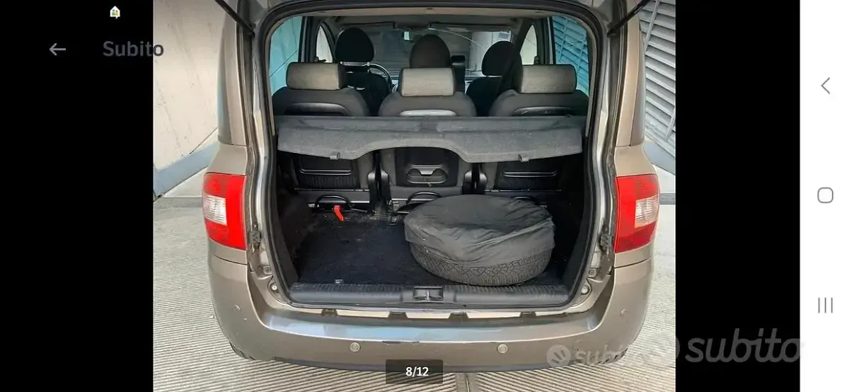 Usata Fiat Multipla Emotion 103 CV (75 kW) 2008 Marrone Monovolume