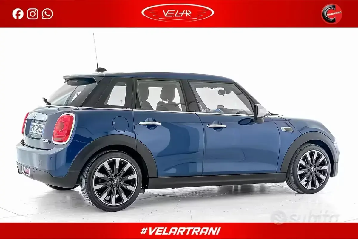 Usata Mini Cooper D Hype 116 CV (85 kW) 2014 Blu Utilitaria
