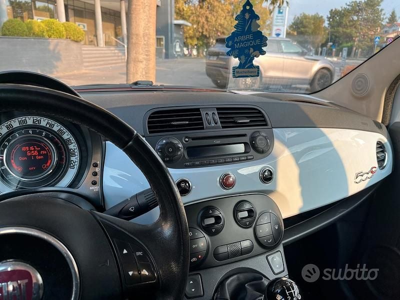 Usata Fiat 500 2009 Blu Cabrio