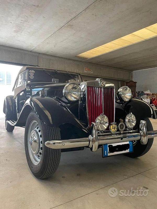 Usata MG TD 57 CV (41 kW) 1950 Nero Cabrio