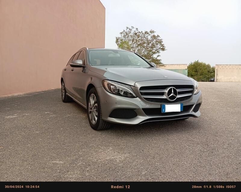 Usata Mercedes C300e Sport 204 CV (150 kW) 2015 Grigio Station wagon