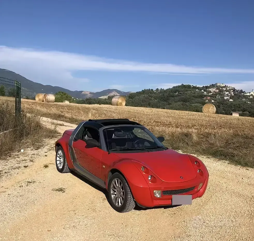 Usata Smart Roadster 82 CV (60 kW) 2003 Rosso Cabrio