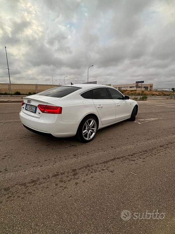 Usata Audi A5 S-Line 177 CV (130 kW) 2013 Bianco Coupé