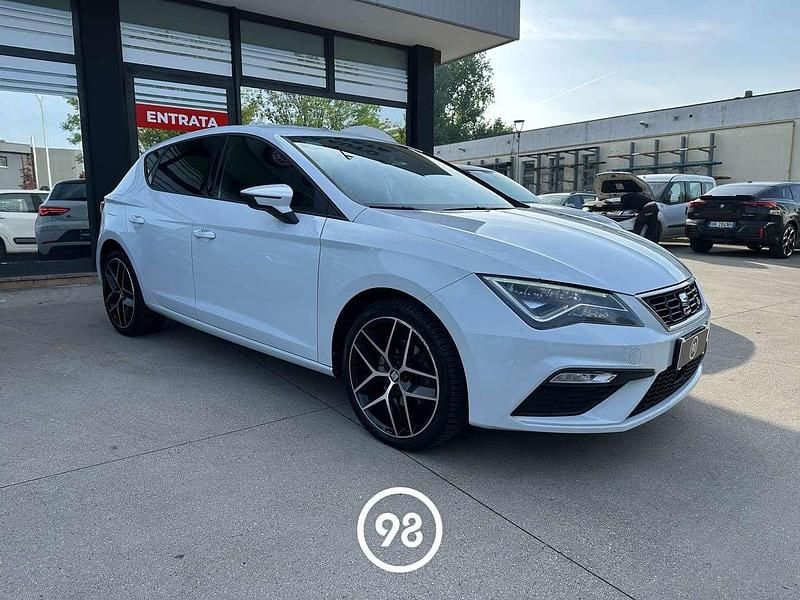Usata Seat Leon FR 131 CV (96 kW) 2019 Bianco Berlina