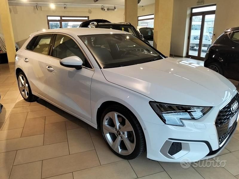 Usata Audi A3 Advanced 149 CV (109 kW) 2021 Bianco Berlina