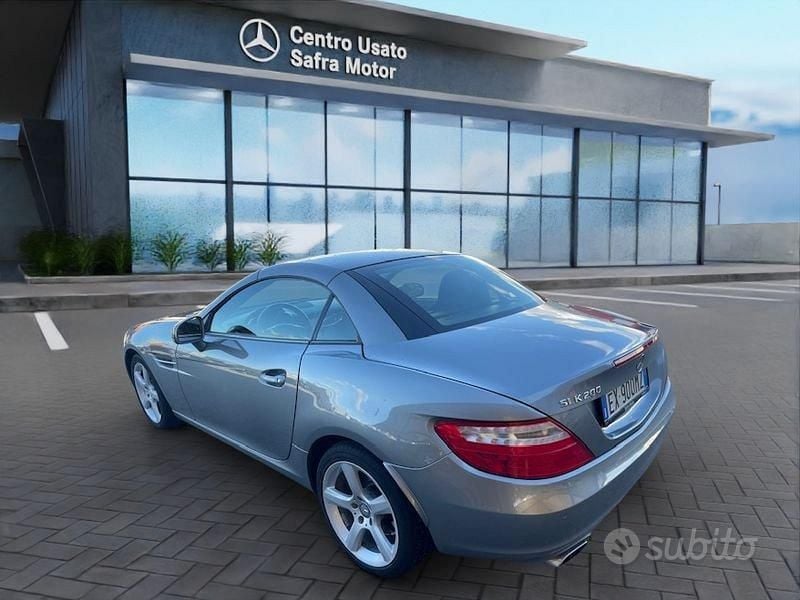 Usata Mercedes SLK200 Sport 184 CV (135 kW) 2014 Grigio Cabrio