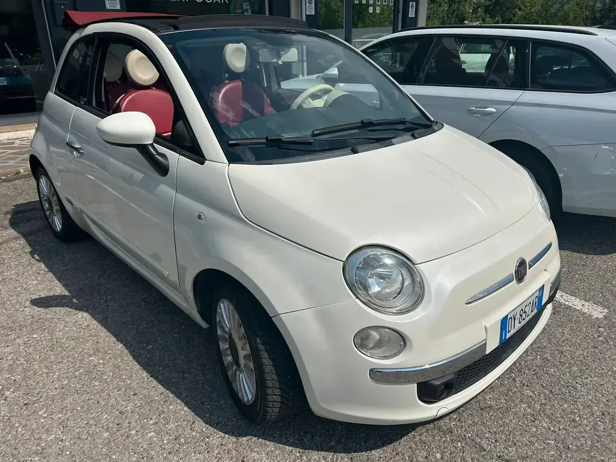 Usata Fiat 500C Lounge 75 CV (55 kW) 2009 Bianco Cabrio