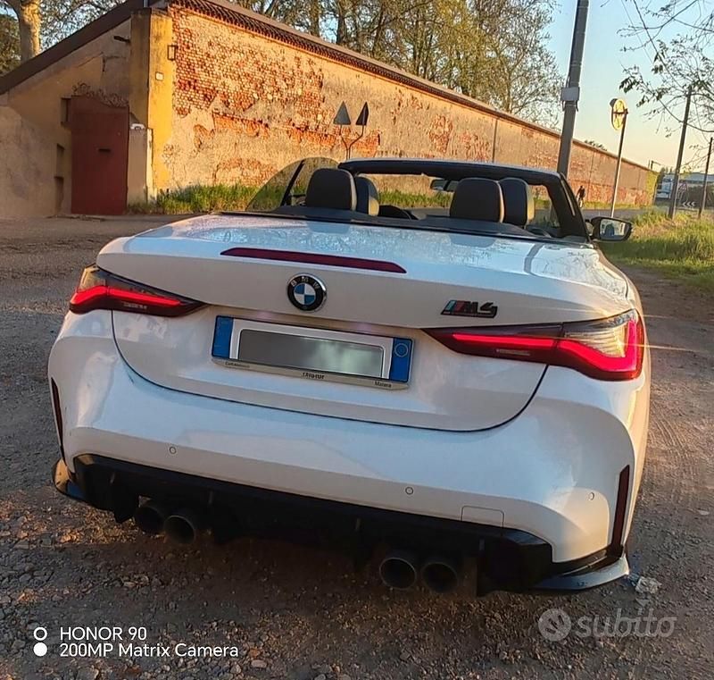 Usata BMW M4 Cabriolet Efficient Dynamics 184 CV (135 kW) 2021 Bianco Cabrio