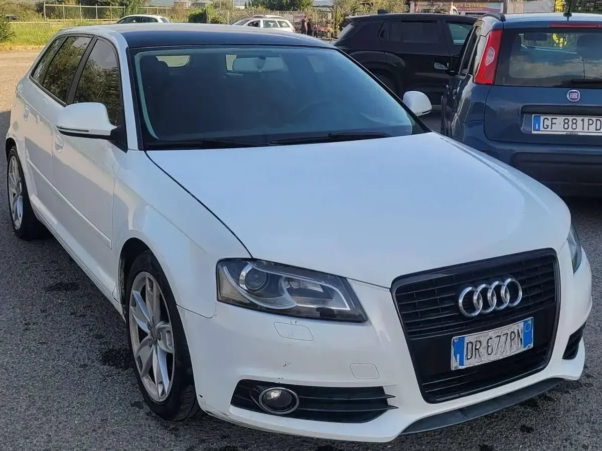 Usata Audi A3 Attraction 140 CV (102 kW) 2008 Bianco Utilitaria