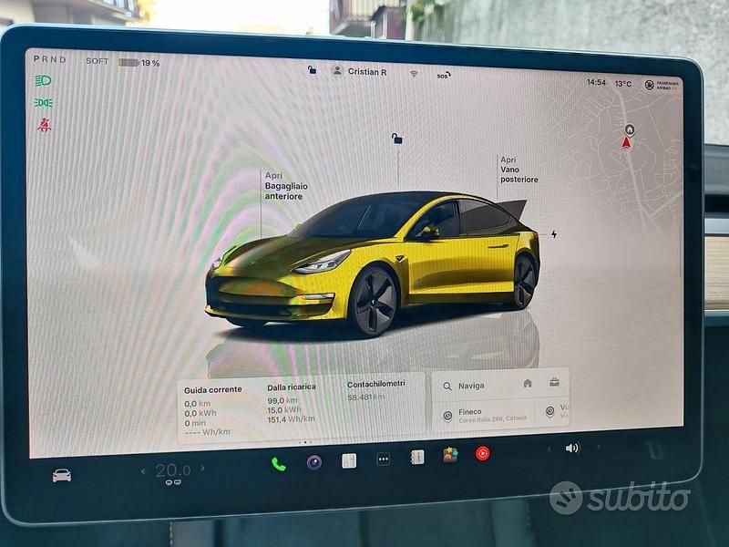 Usata Tesla Model 3 Standard Range 208 kW (283 CV) 2023 Bianco Berlina