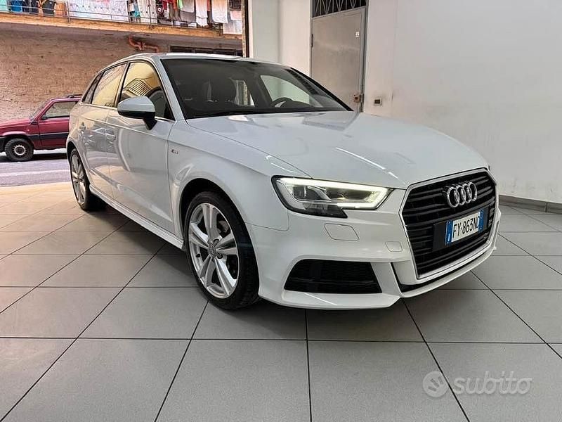 Usata Audi A3 S-Line 115 CV (84 kW) 2019 Bianco Berlina