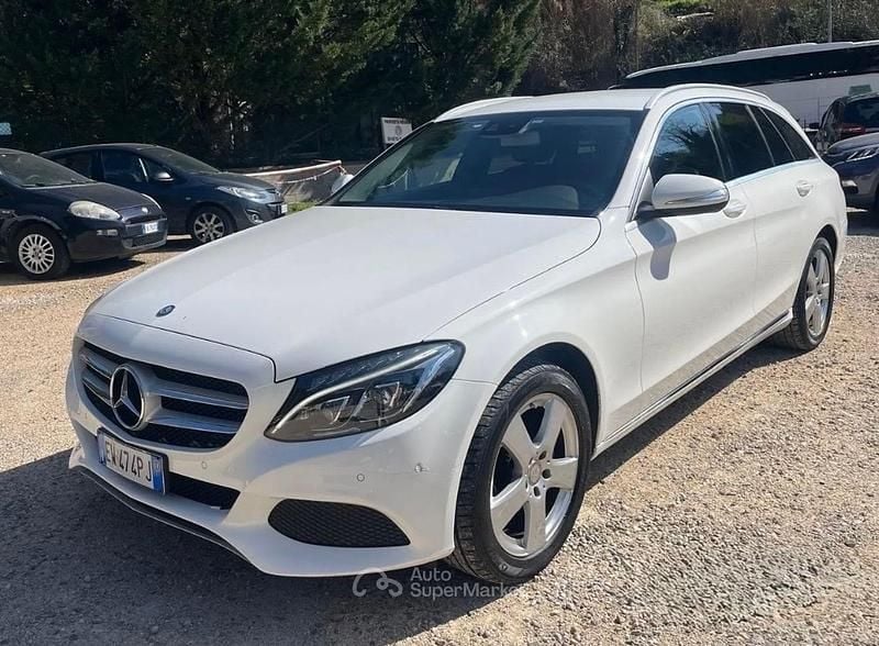 Usata Mercedes C220 170 CV (125 kW) 2014 Bianco Station wagon