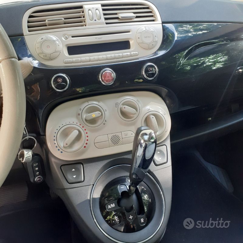 Usata Fiat 500 Lounge 85 CV (62 kW) 2014 Blu Utilitaria
