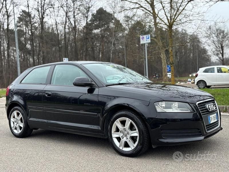 Usata Audi A3 Ambition 105 CV (77 kW) 2009 Nero Utilitaria