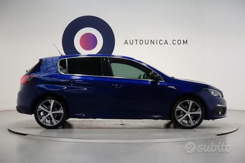 Usata Peugeot 308 GT-line 131 CV (96 kW) 2018 Blu Berlina