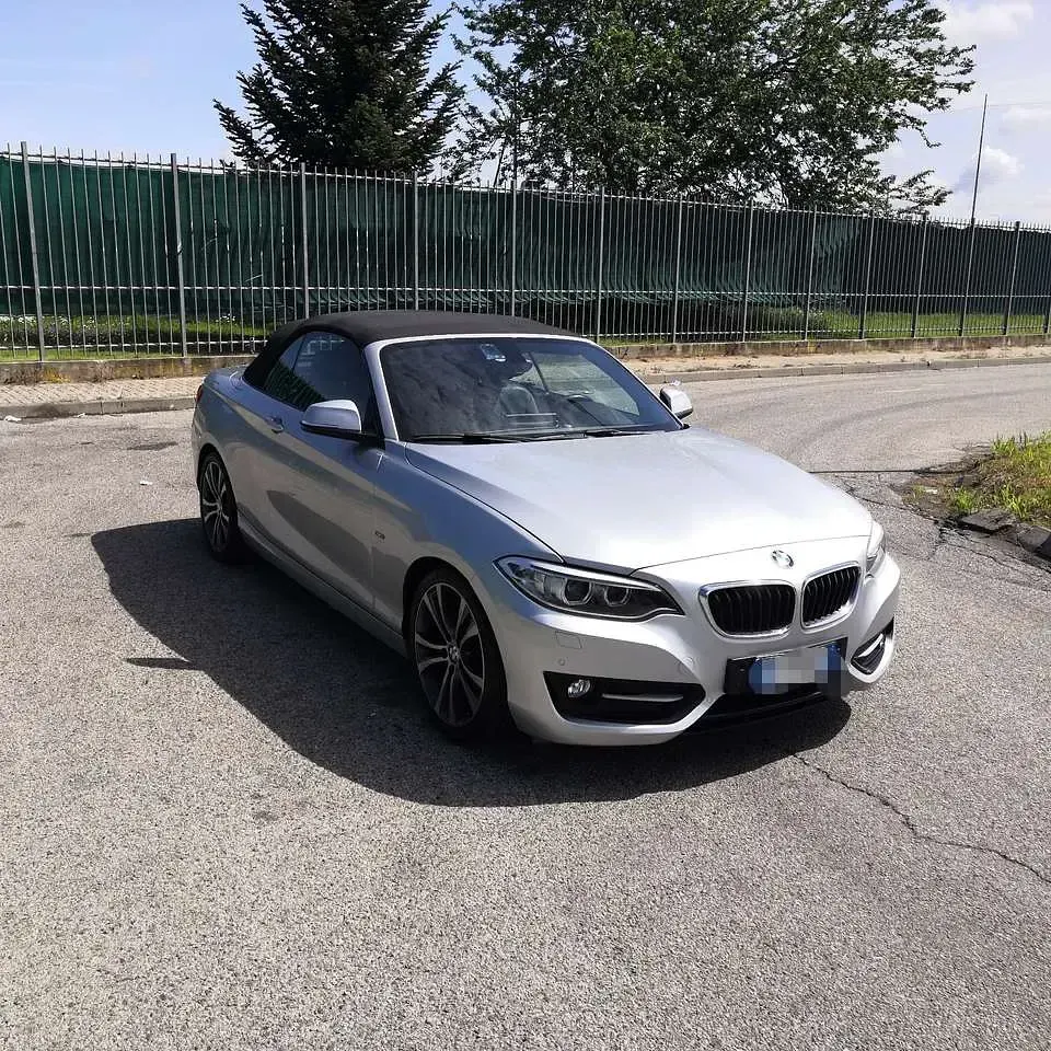 Usata BMW 220 Sport Line 190 CV (139 kW) 2016 Argento Cabrio