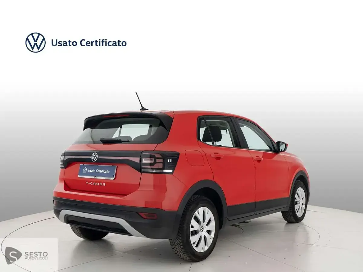 Usata VW T-Cross 95 CV (69 kW) 2021 Rosso SUV