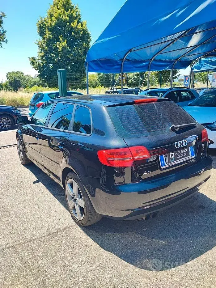 Usata Audi A3 Sportback Ambition 160 CV (117 kW) 2008 Nero Utilitaria