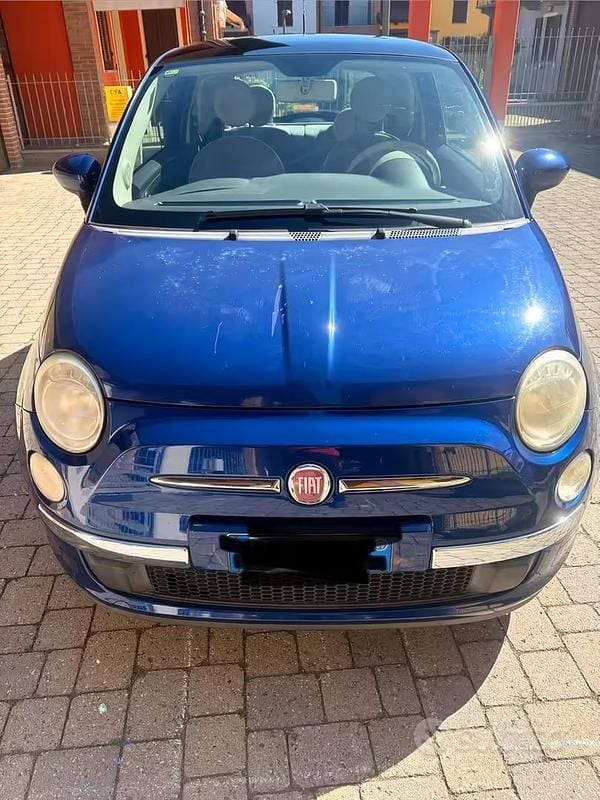 Usata Fiat 500 Lounge 69 CV (50 kW) 2009 Blu Cabrio