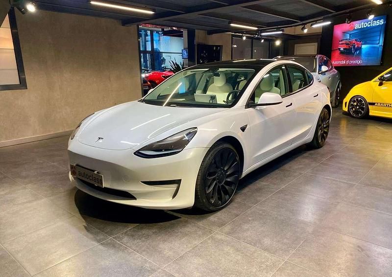 Usata Tesla Model 3 Performance 155 kW (211 CV) 2021 Bianco Berlina