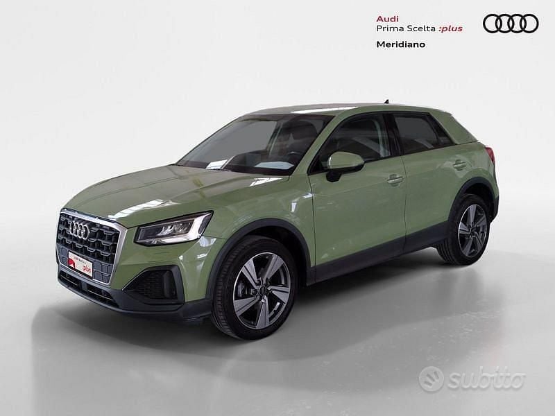 Usata Audi Q2 Business 116 CV (85 kW) 2022 Verde mela metallizzato SUV
