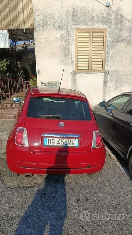 Usata Fiat 500 100 CV (73 kW) 2009 Rosso Cabrio