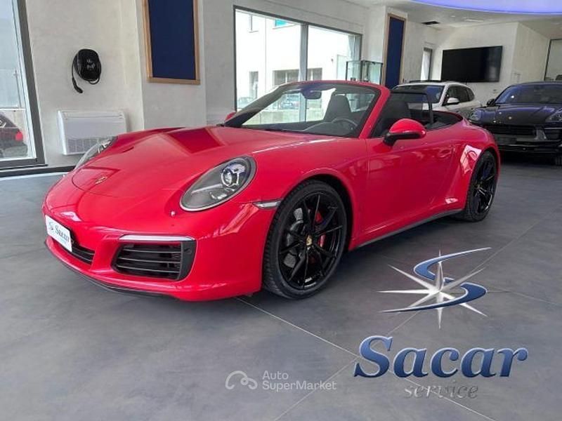 Usata Porsche 911 Carrera 4S Cabriolet 420 CV (308 kW) 2017 Rosso Cabrio