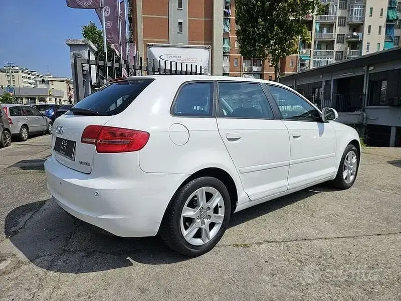 Usata Audi A3 Ambition 90 CV (66 kW) 2010 Bianco Utilitaria