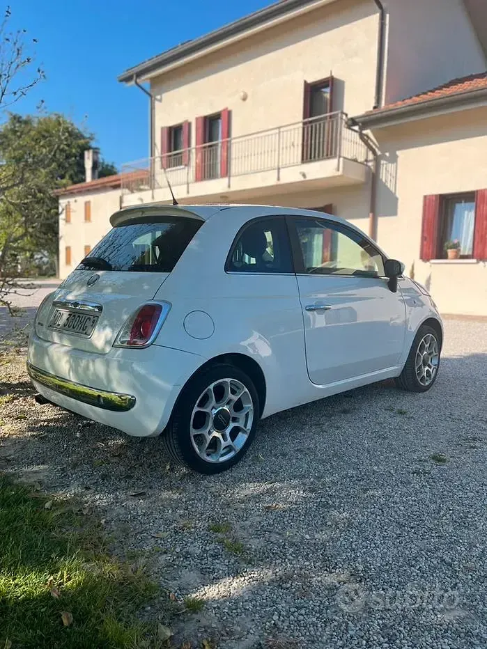 Usata Fiat 500 75 CV (55 kW) 2007 Bianco Berlina