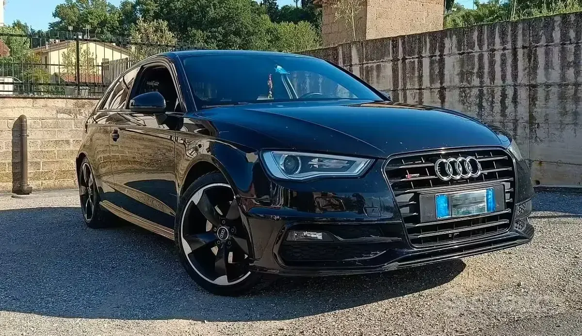 Usata Audi A3 S-Line 184 CV (135 kW) 2014 Nero Berlina
