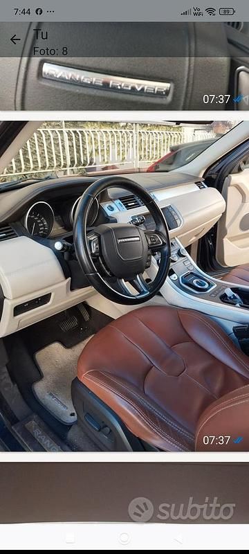 Usata Land Rover Range Rover evoque 150 CV (110 kW) 2012 Blu SUV