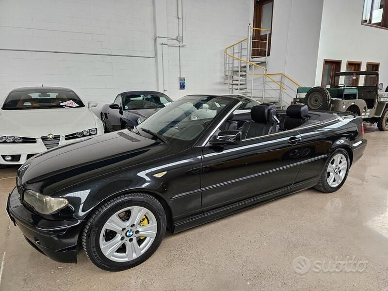 Usata BMW 320 Cabriolet 170 CV (125 kW) 2003 Nero Cabrio