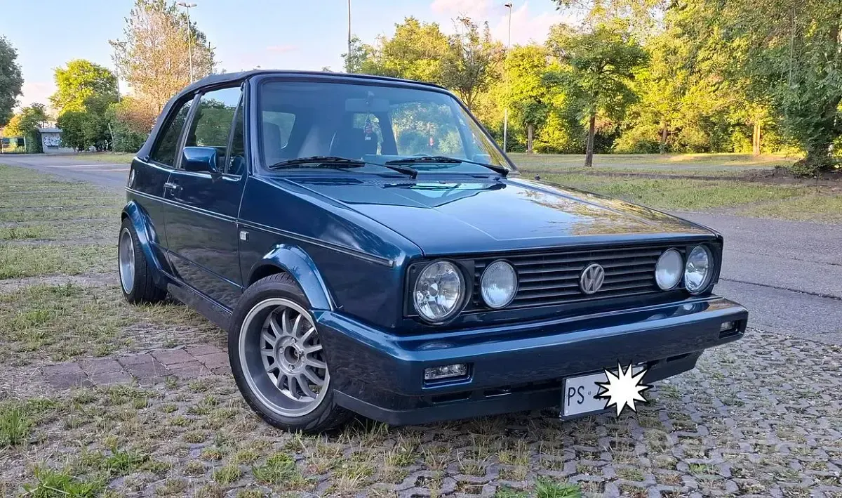 Usata VW Golf Cabriolet 73 CV (53 kW) 1992 Blu Cabrio