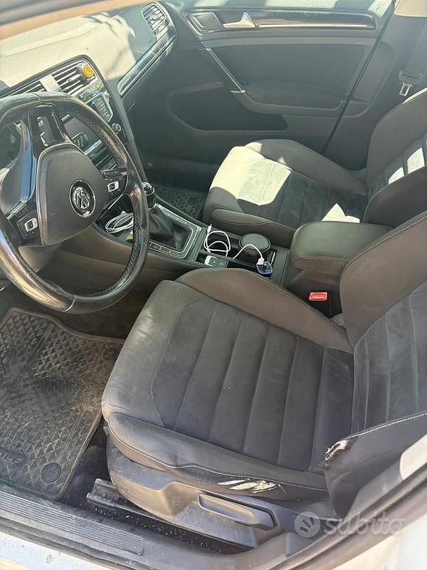 Usata VW Golf VII 110 CV (80 kW) 2013 Bianco Berlina