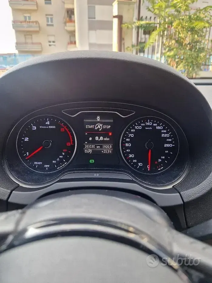 Usata Audi A3 110 CV (80 kW) 2017 Bianco Berlina