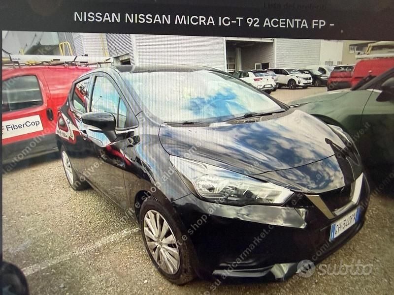 Nero Usata 2021 Nissan Micra Acenta Tre volumi | 9500 € (Ottimo prezzo) - Immagine 1/4