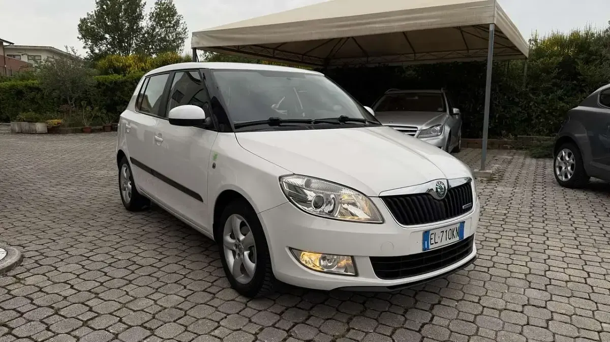 Usata Skoda Fabia GreenLine 75 CV (55 kW) 2012 Bianco Berlina
