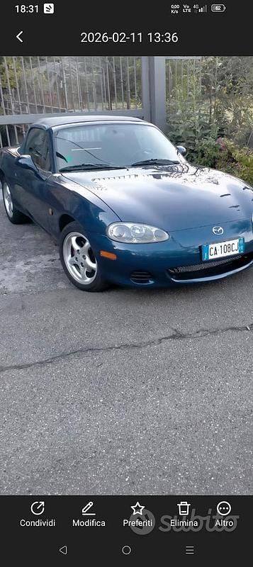 Usata Mazda MX5 2002 Blu Cabrio