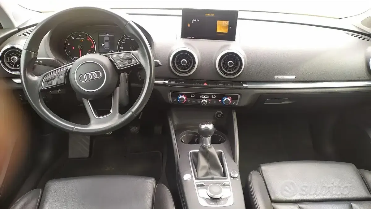Usata Audi A3 Sport 116 CV (85 kW) 2017 Nero Berlina