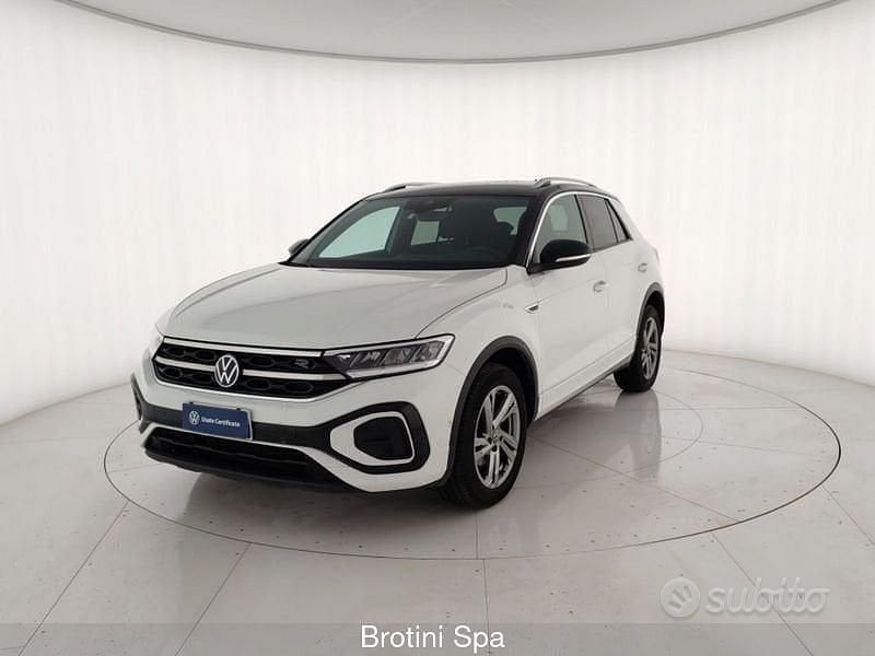 Usata VW T-Roc R-line 110 CV (80 kW) 2023 Bianco SUV