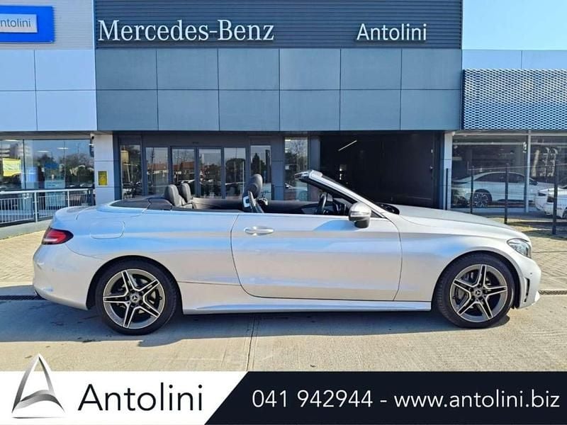 Usata Mercedes C200 Premium 184 CV (135 kW) 2019 Argento Cabrio