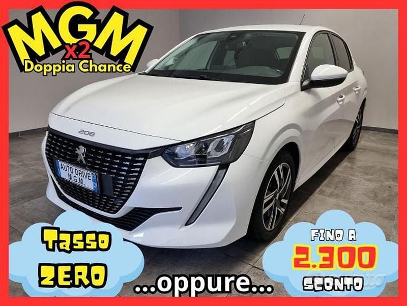 Bianco Usata 2020 Peugeot 208 Allure Utilitaria | 8960 € (Super prezzo) - Immagine 1/4