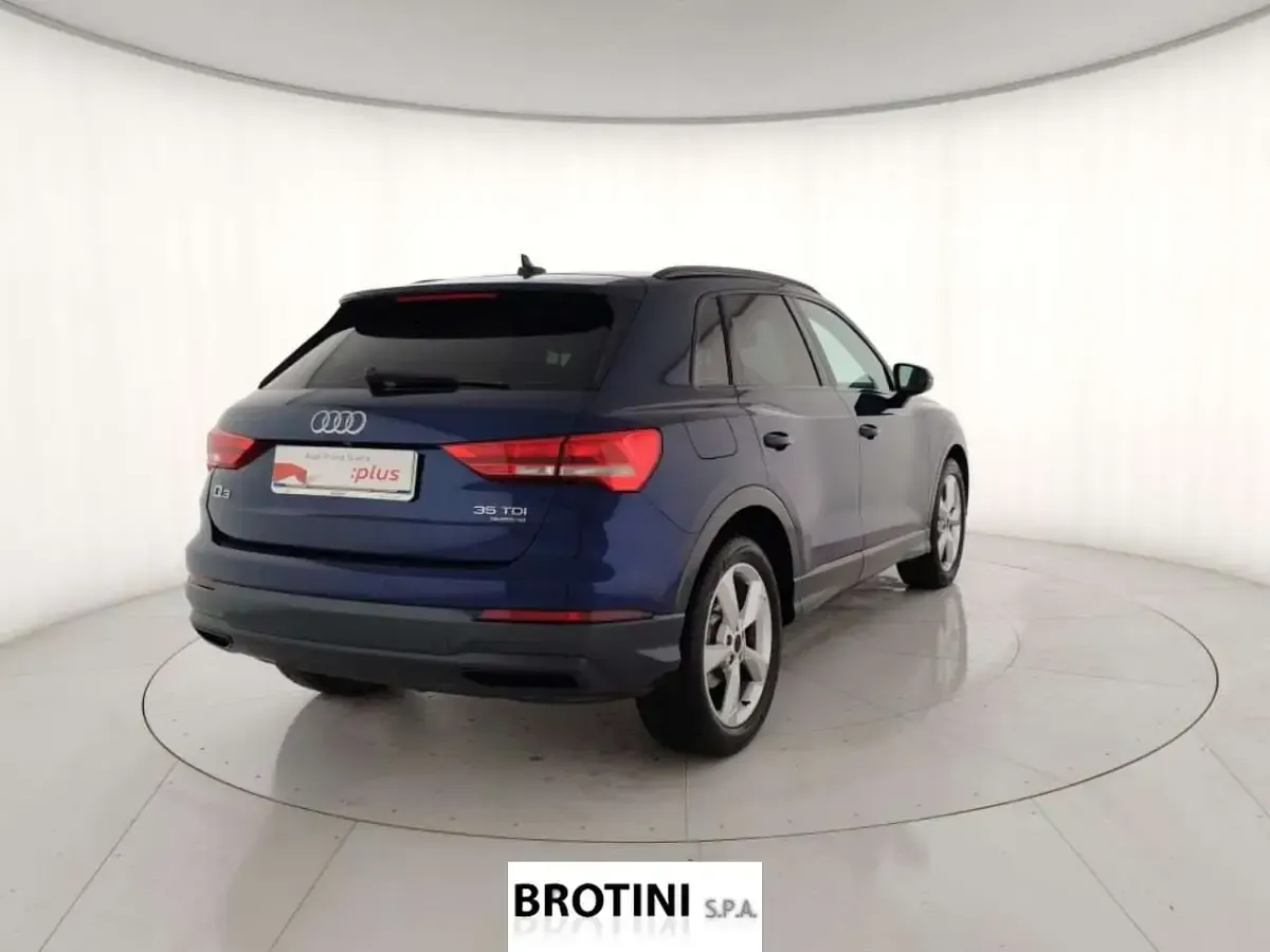 Usata Audi Q3 Advanced Plus 150 CV (110 kW) 2021 Blu metallizzato SUV