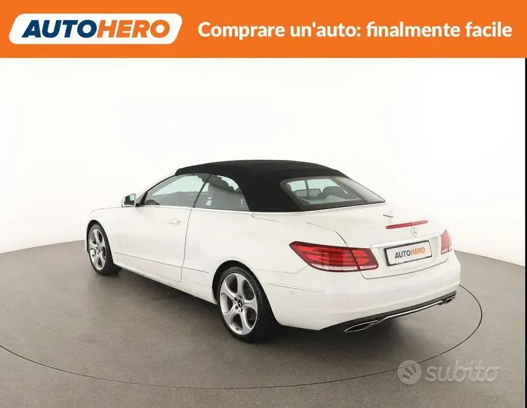 Usata Mercedes E220 Executive 170 CV (125 kW) 2015 Bianco Cabrio