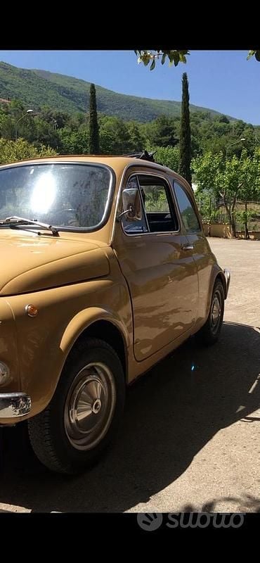 Usata Fiat 500 1960 Giallo Cabrio