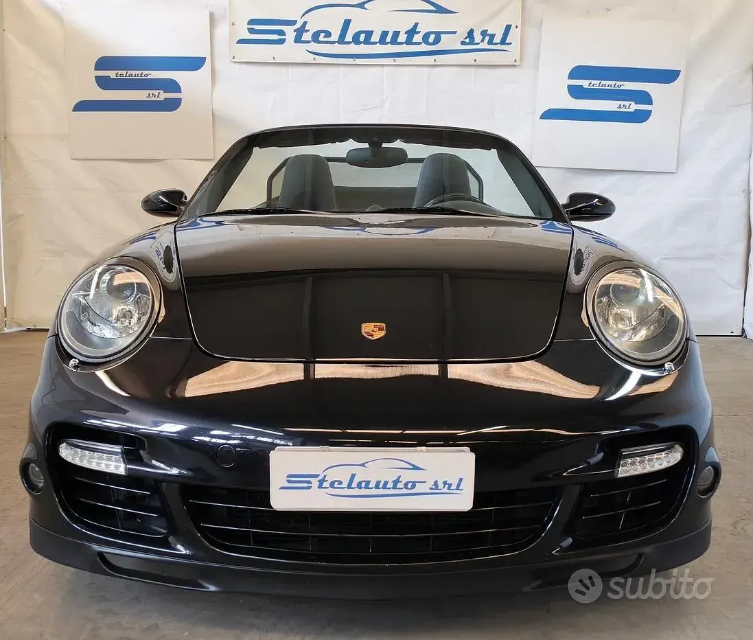 Usata Porsche 997 Turbo 480 CV (353 kW) 2009 Nero Cabrio