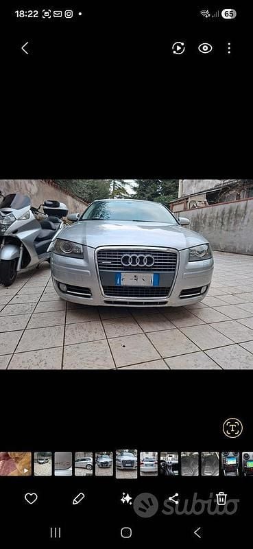 Usata Audi A3 170 CV (125 kW) 2007 Grigio Berlina