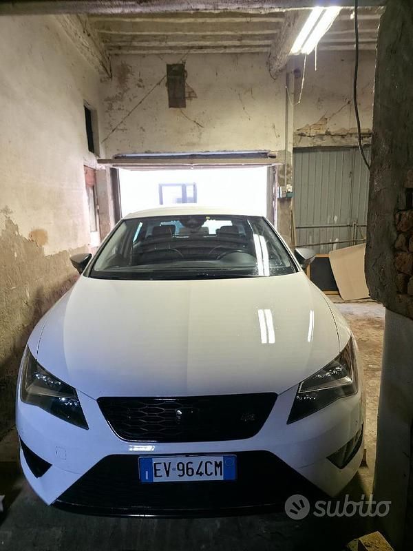 Usata Seat Leon FR 184 CV (135 kW) 2014 Bianco Berlina